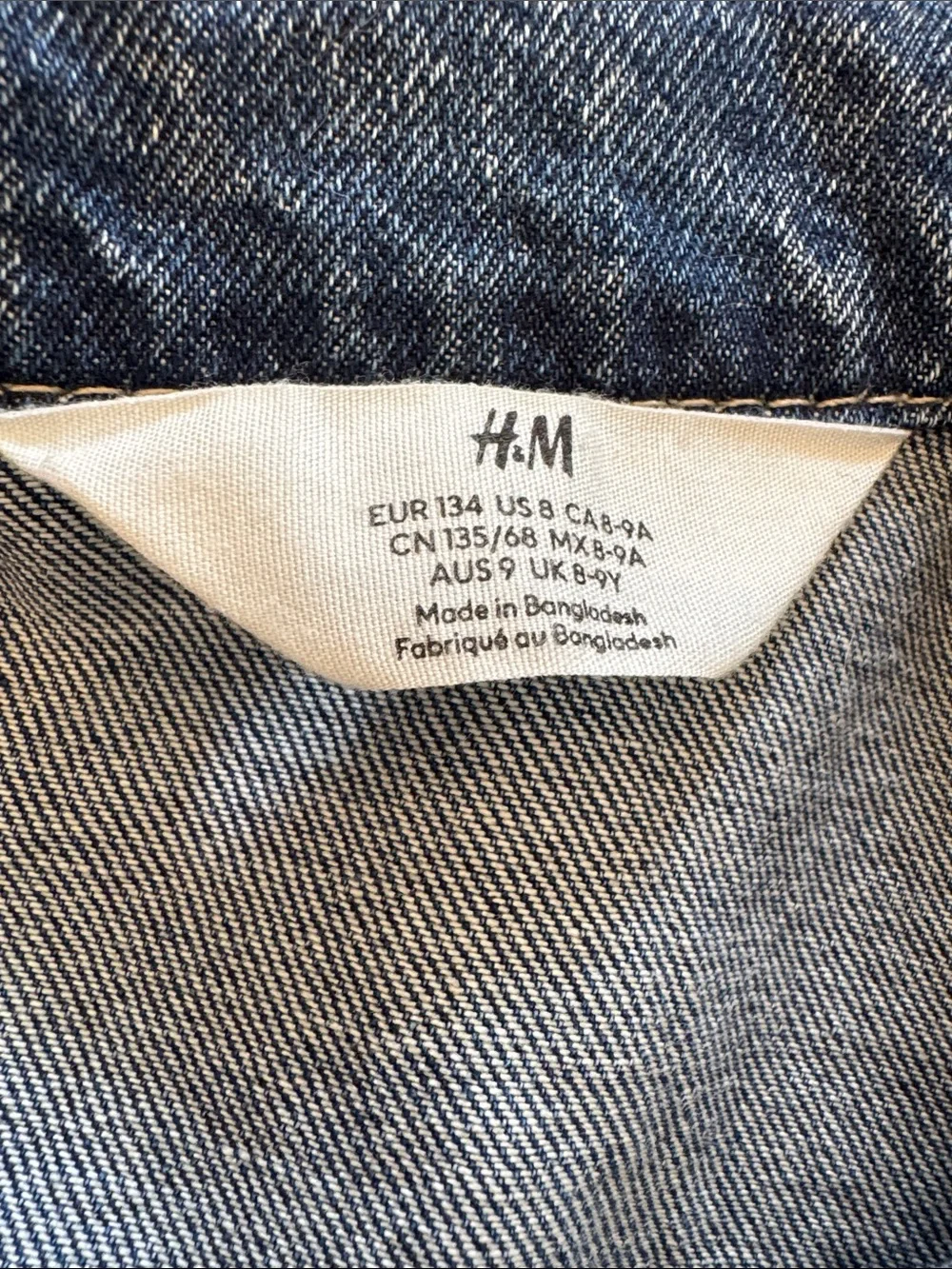 H&M Kids Blue Denim Jacket - Classic Button-Up